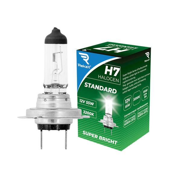 Лампа галогенная H7 12V55W Standard REKZIT